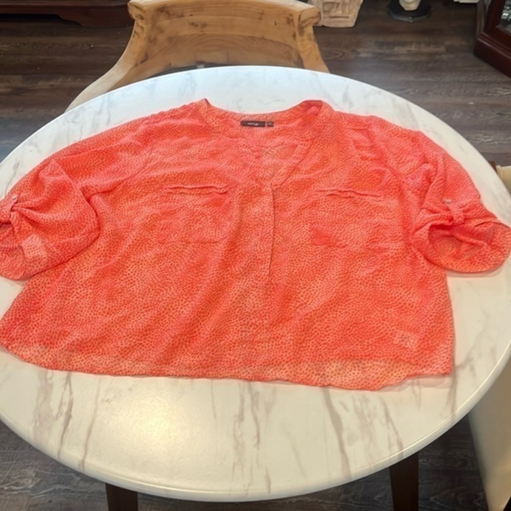 APT 9 Salmon Blouse